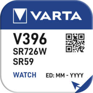 PILE VARTA PER OROLOGIO SILVER OXIDE BL. 1 V396-V397/SR726W