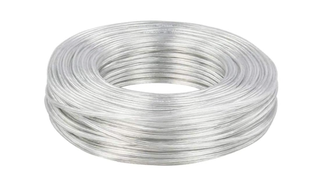 CAVO ELETTRICO PIATTINA COSTA  STRETTA 2X0.50  ARGENTO 100 MT.IMQ