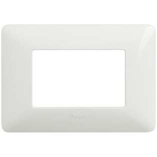 PLACCA BTICINO A 3 MODULI IN PLASTICA BIANCA SERIE MATIX