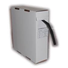 GUAINA TERMORESTRINGENTE CONTAKT 2:1-125°C NERA Ø 19MM ROLL BOX 5MT
