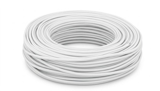 CAVO ELETTRICO PIATTINA VINILGOMMA H03VVH2-F 2 X 0.75 BIANCO 100 MT. IMQ