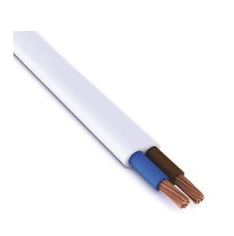 CAVO ELETTRICO PIATTINA VINILGOMMA H03VVH2-F  2 X 0.75  ORO  100MT.  IMQ