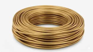 CAVO ELETTRICO PIATTINA VINILGOMMA H03VVH2-F 2 X 0.75 ORO 100MT. IMQ