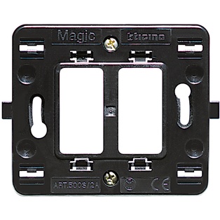SUPPORTO BTICINO  A 2 MODULI PER SCATOLA ROTONDA SERIE  BTICINO MAGIC 