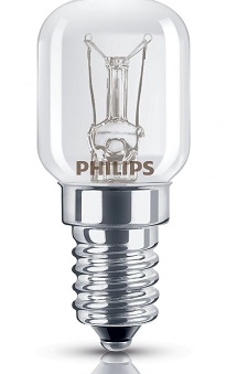 LAMPADA INCANDESCENZA PHILIPS PER MICROONDE 22X48 230V 20W E14 252081