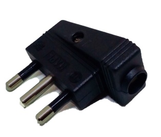 SPINA CIVILE A SQUADRA 90° 2P+T 16A 250V NERO