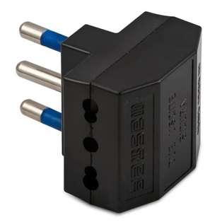 ADATTATORE TRIPLO 16A+ 2BIPRESE 10/16A+T NERO