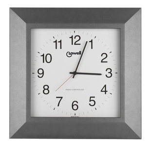 OROLOGIO PARETE CORNICE GRIGIO CON QUADRANTE LOWELL