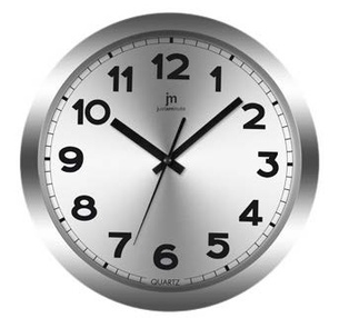 OROLOGIO PARETE QUARZO IN ALLUMINIO SILVER 30CM LOWELL