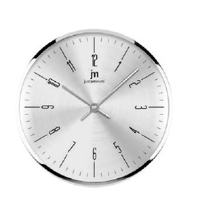 OROLOGIO PARETE QUARZO IN ALLUMINIO CROMATO 26CM LOWELL