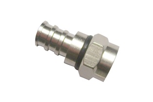 CONNETTORE SYNCRO SATELLITARE "F" CON O-RING A CRIMPARE  PER CAVO ANTENNA COASSIALE Ø3.6MM 