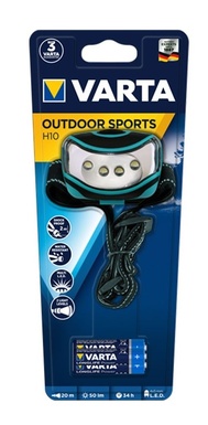 TORCIA VARTA LED DA TESTA SPORTS 50LM 4LED MINISTILO AAA INCLUSE PZ. 3 