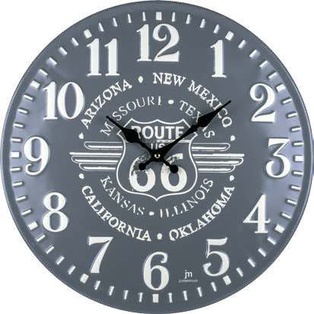 OROLOGIO  PARETE BOMBATO METALLO DIAM.40 CM LOWELL