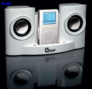 STAZIONE INTERATTIVA NERA    ADATTA  X IPOD/MP3/CD