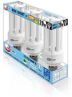 BB4S202764 4T SHORT BL. 3 PZ. 20W E27 6400K CENTURY