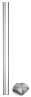 CANALINA COPRI CAVI MELICONI CABLE COVER 65 SILVER CM. 65 CABLE65