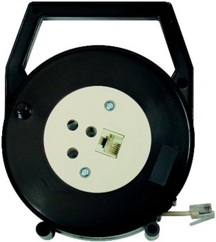 AVVOLGICAVO TELEFONICO MT.8  SPINA + PRESA MOD + PRESA TRIPOLARE + 10.090  EMIKO