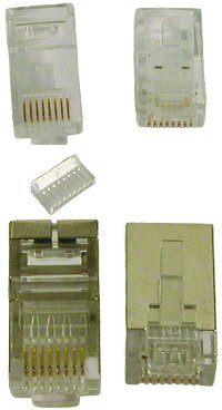 SPINA MODULARE 8/8 C CAT. 6 SCHERMATA S/FTP    EMIKO