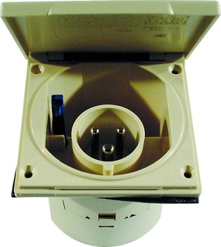 SPINA DA INCASSO 2P+T16A CARAVAN EMIKO