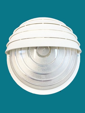 PLAFONIERA SERIE LUNA TONDA MAX 60W BIANCA IP54 IMQ CE CIMES