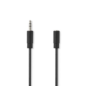 CAVO PROLUNGA AUDIO 1 X JACK3.5 M STEREO +1 JACK3.5 F STEREO  5MT.  GBL