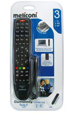 806905 TELECOMANDO GUMBODY FACILE 3 WEB MELICONI