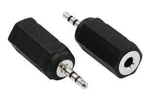 ADATTATORE SPINA DIAM.2.5 STEREO/PRESA DIAM. 3.5 STEREO STAR