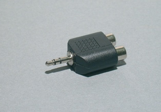 ADATTATORE SPINA DIAM.3.5 STEREO / 2 PRESE RCA  STAR