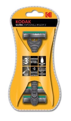 LAMETTE KODAK RAZOR ULTRA 3 LAME ACCIAIO SVEDESE CON ALOE VERA COLORE SILVER 30419995